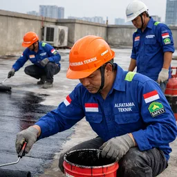 Aplikasi Primer Sebelum Pemasangan Membran