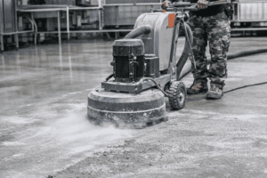 biaya persiapan lantai epoxy (grinding) di pabrik sebelum aplikasi