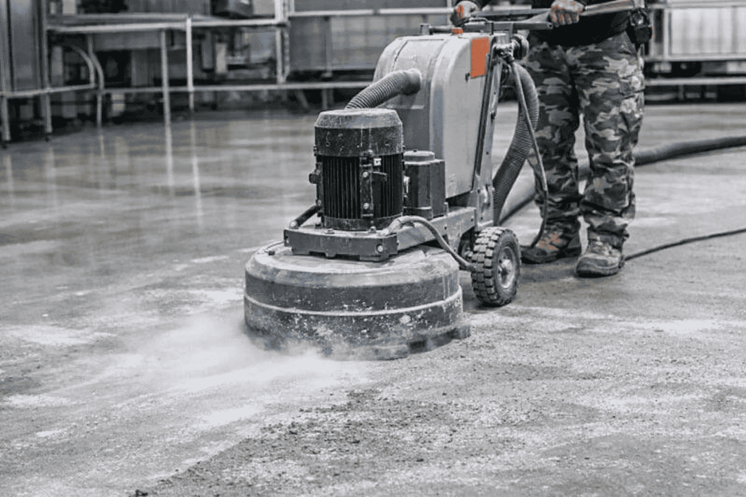 biaya persiapan lantai epoxy (grinding) di pabrik sebelum aplikasi